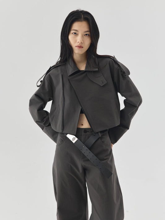High Waist Curved Pants