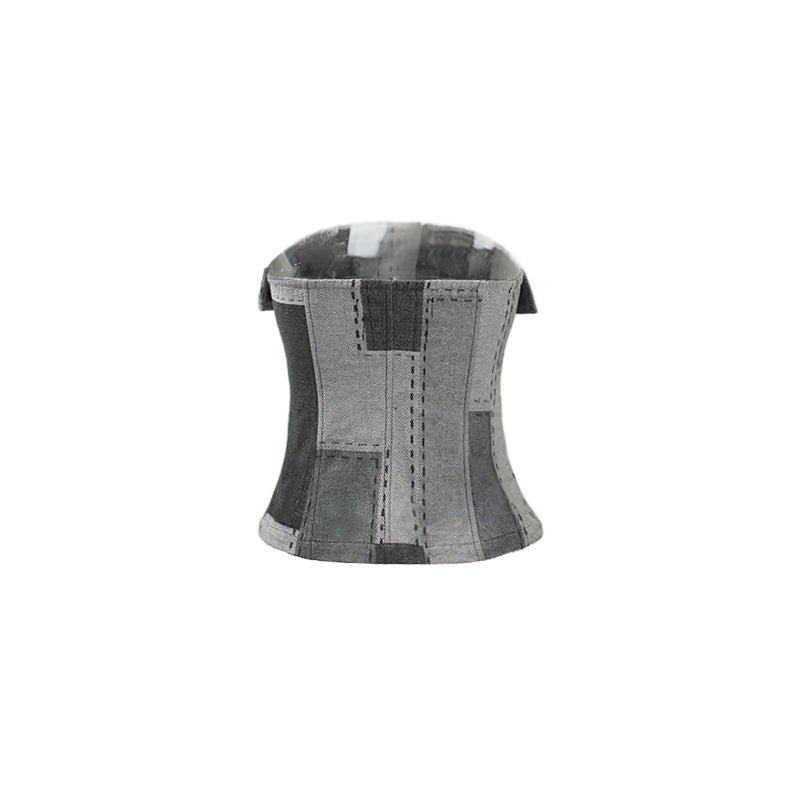 Deconstructed Fold-Over Bandeau Top