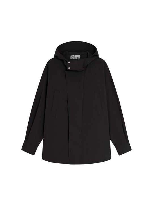 Washed Workwear Style Long Jacket