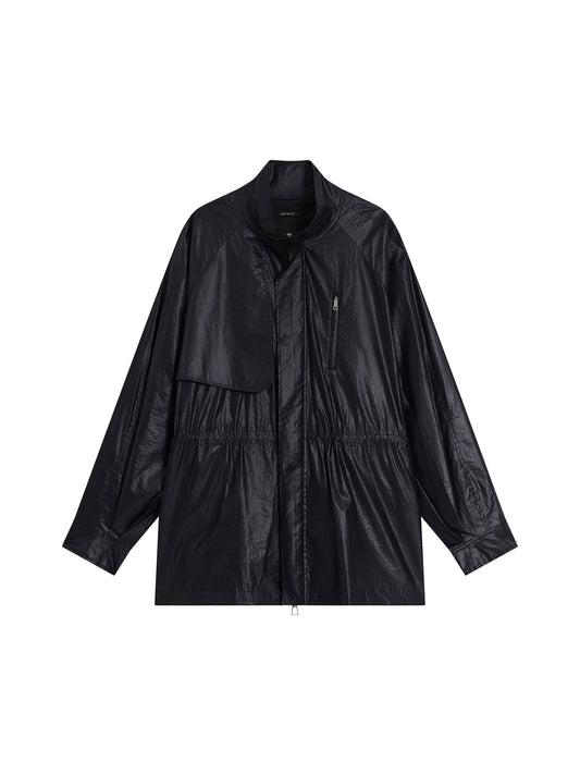 Adjustable Waist Shining Finish Jacket