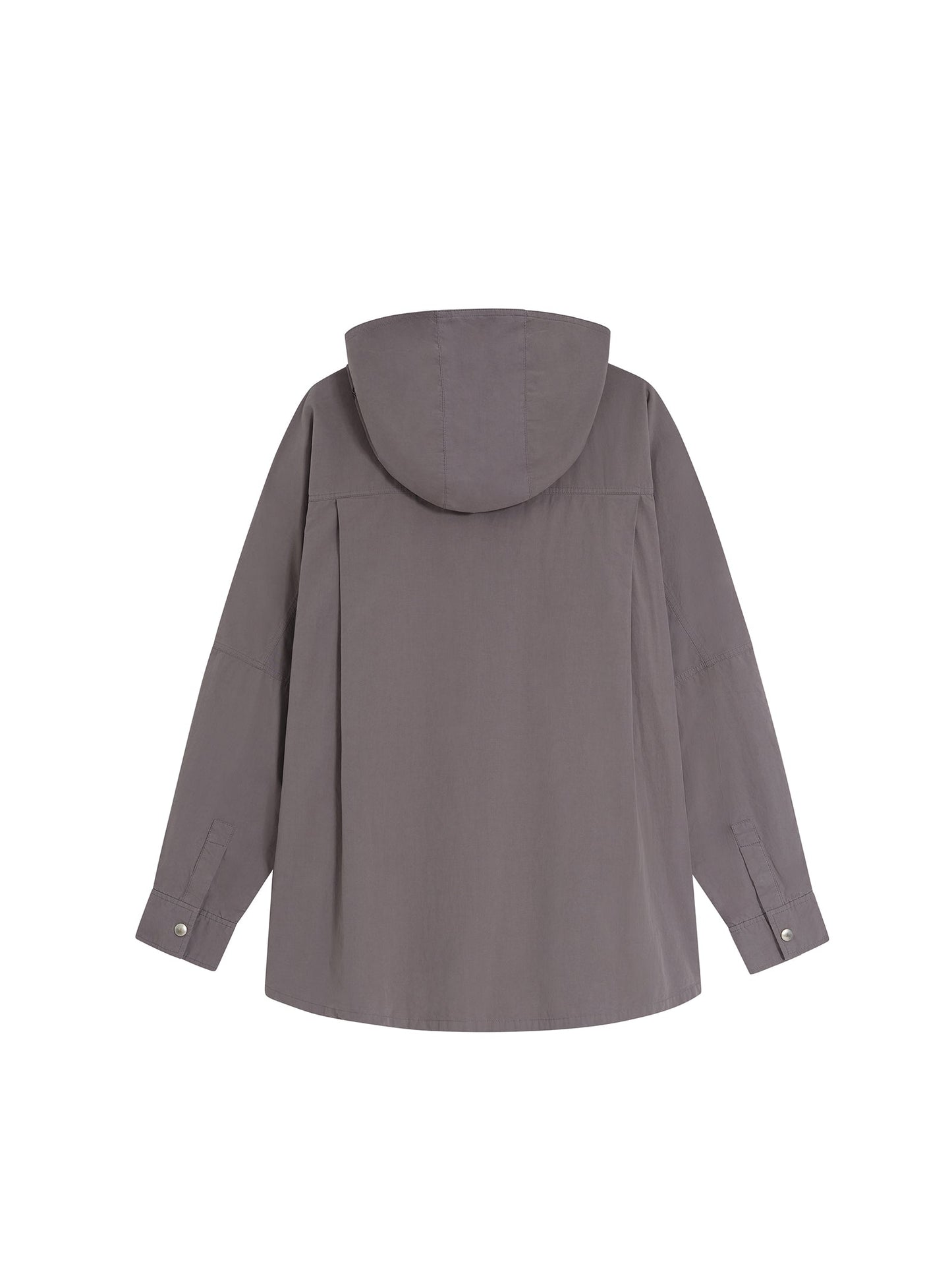 Washed Workwear Style Long Jacket