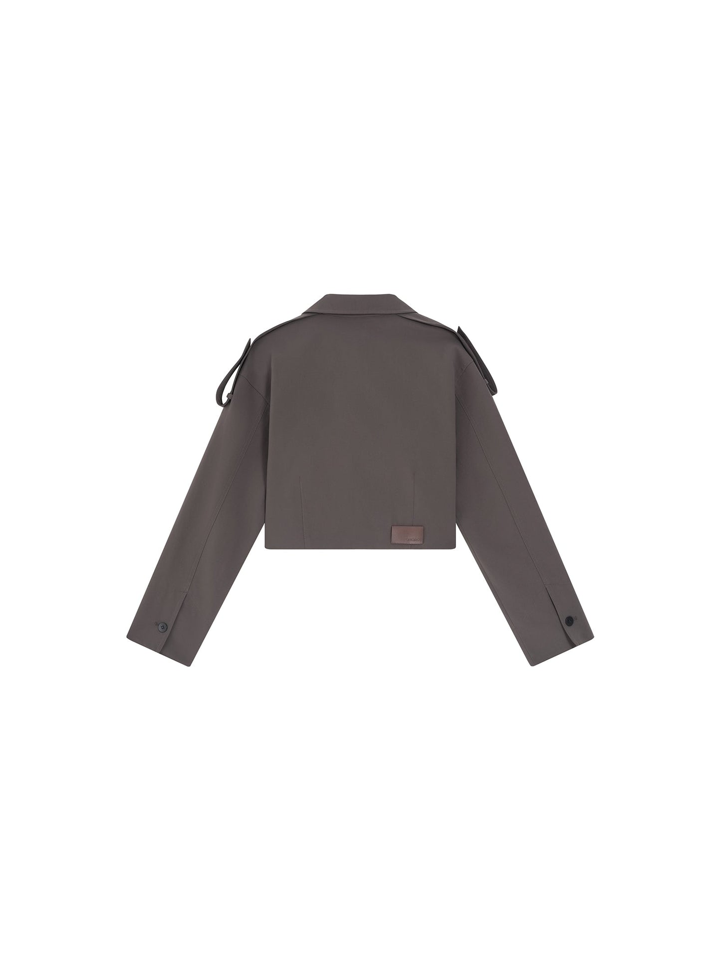 Shoulder Strap Cropped Jacket