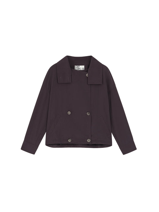 Double Breasted Cropped Jacket
