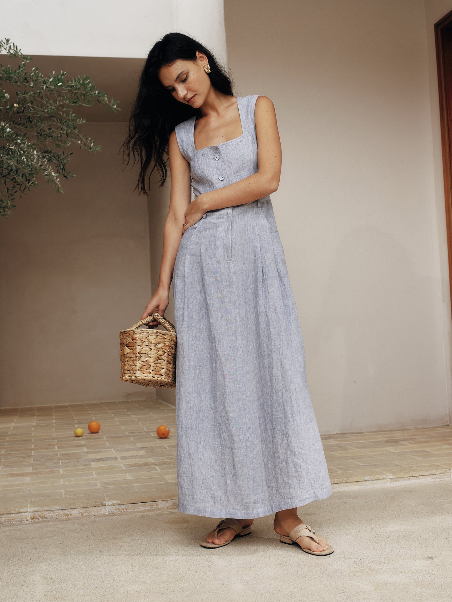 Classic Color-Spun Tank Midi Dress