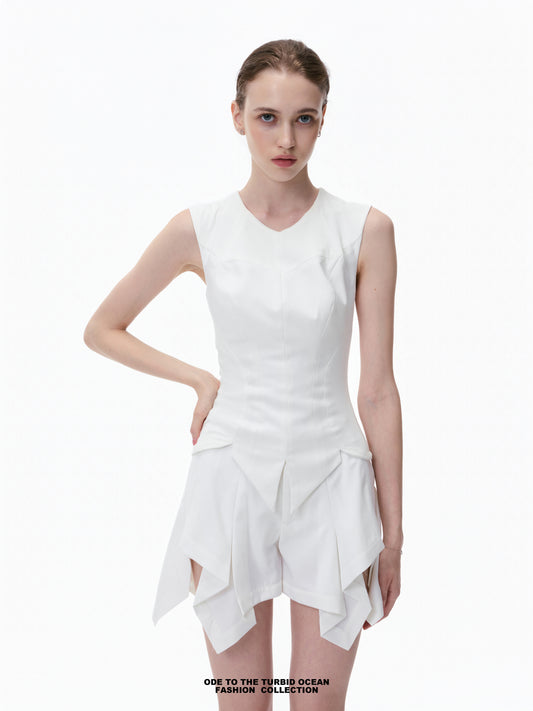 Luxury Irregular Pleated A-Line Skirt