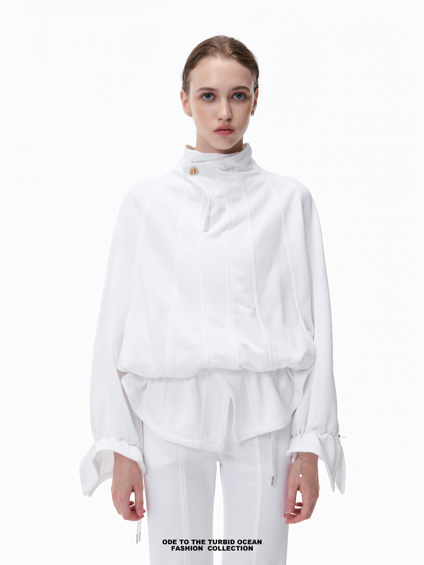 Luxury Irregular Pleated Top