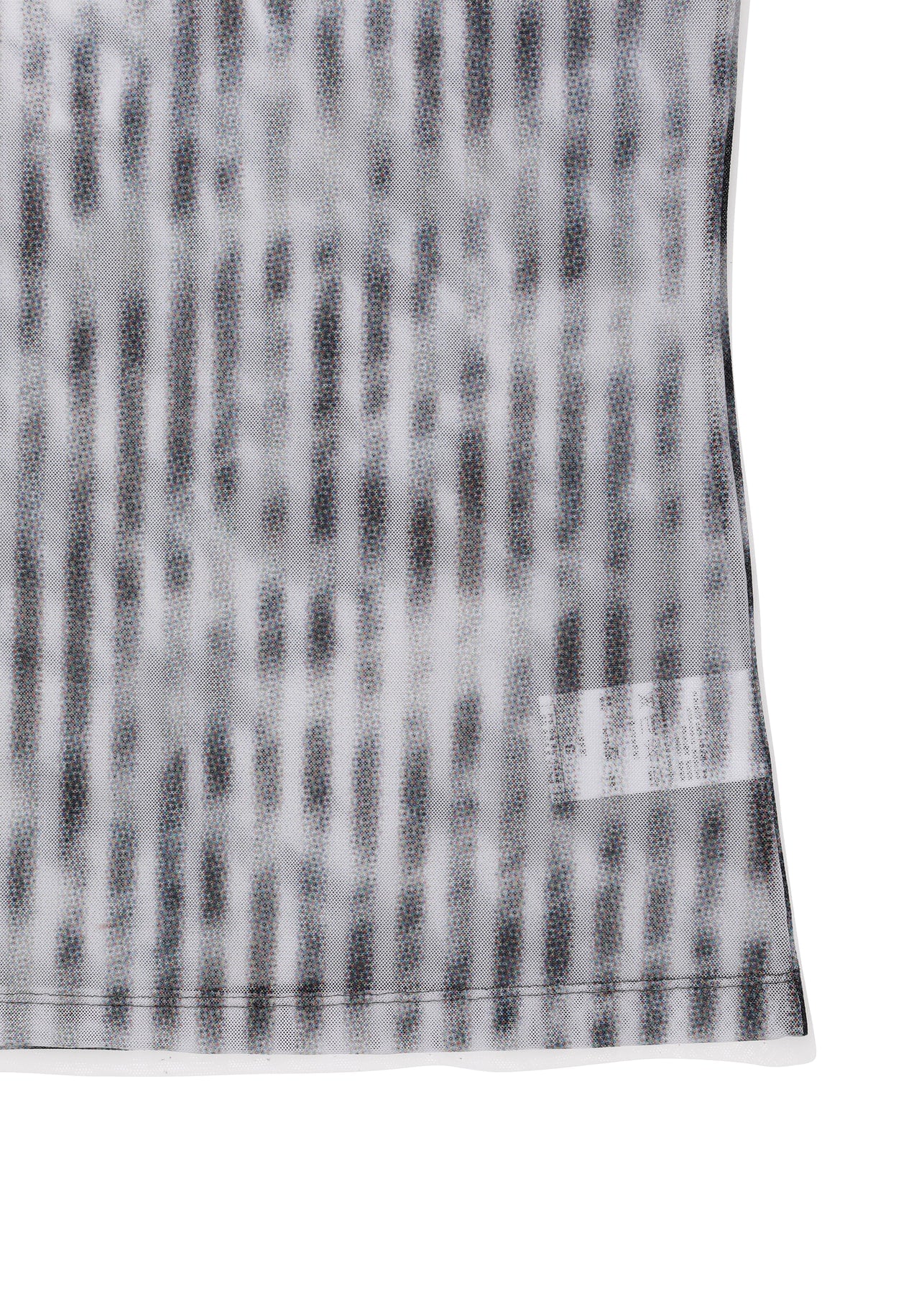Cowhide Stripe Mesh Tee