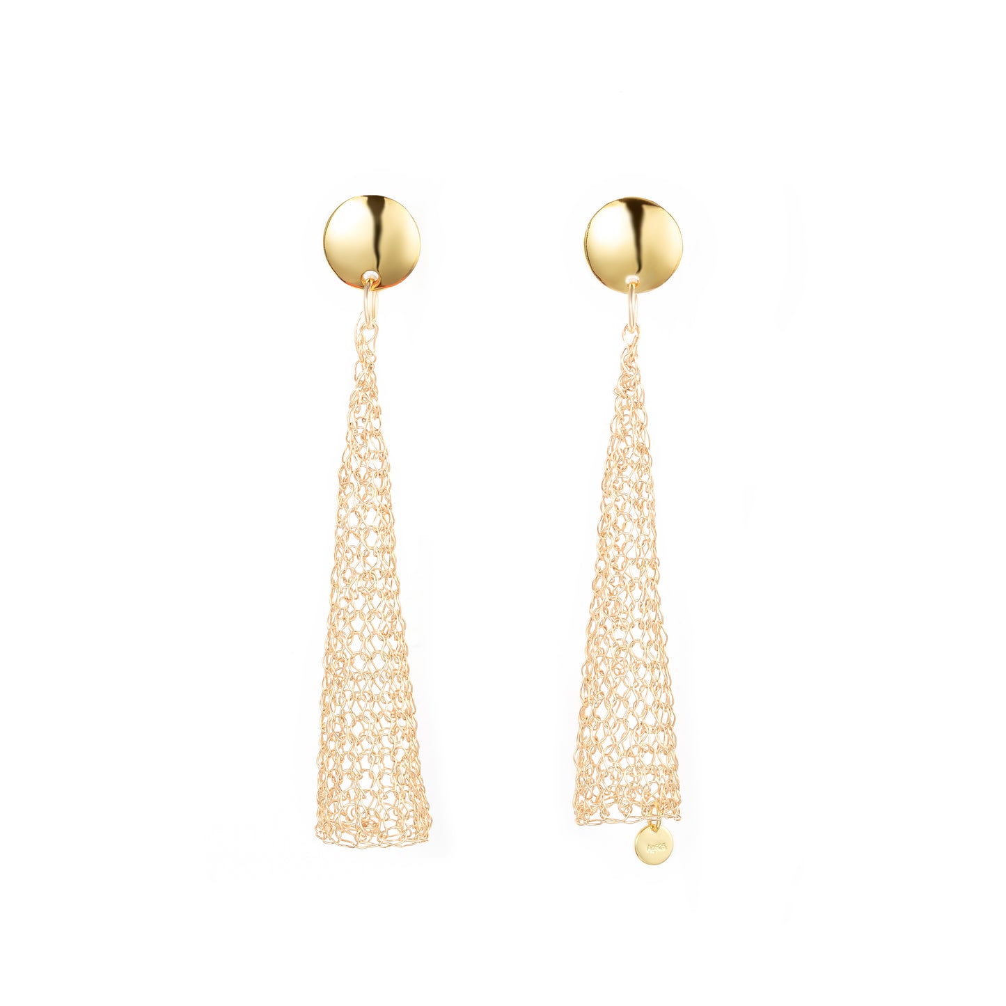 Chasing Light Series - Rose Gold Trumpet Earrings