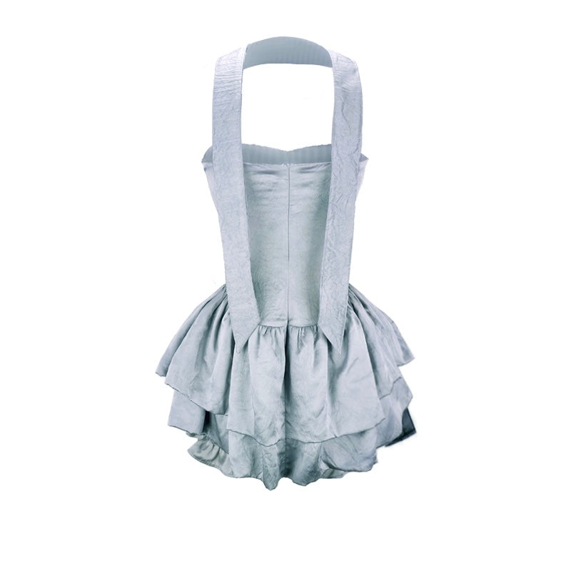 Mona Dress - Grey Blue