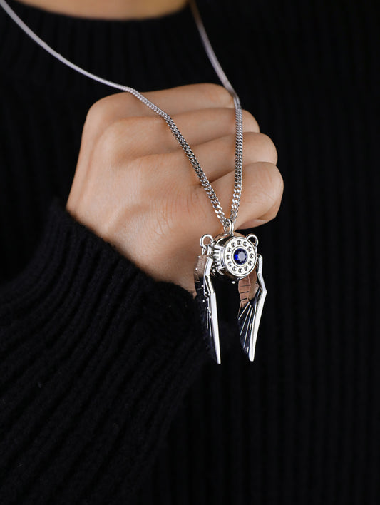 Tomorrow's Girl Series - Angel Eye Necklace (Silver)