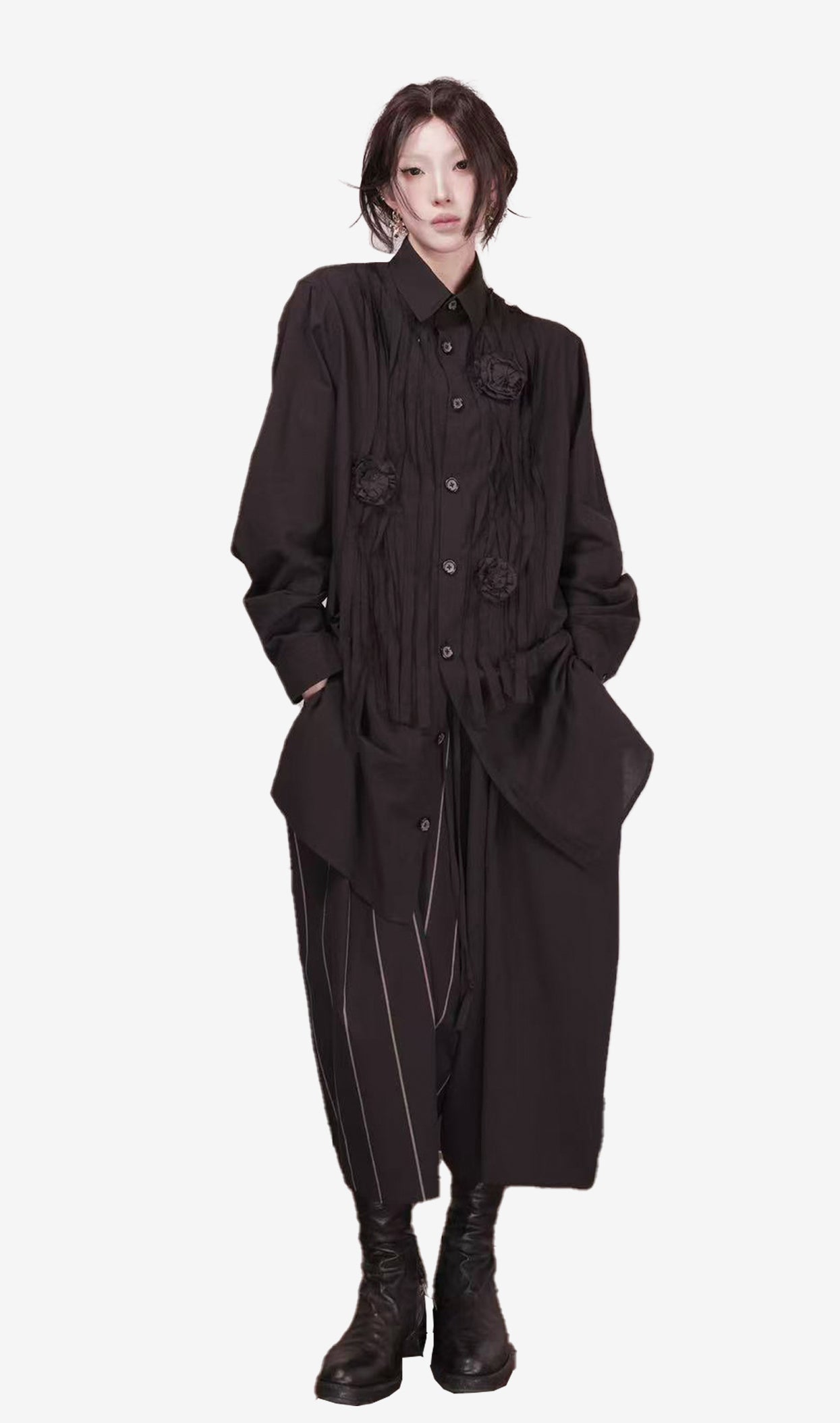 Baggy Pants Black Panel Stripe