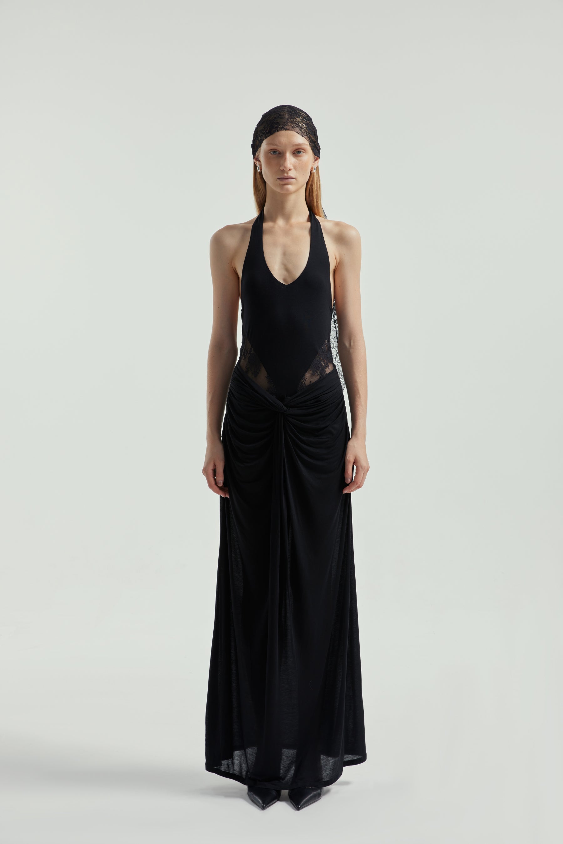 Backless Lace Twist Knot Dress LuMa Porter Backless Lace Twist Knot Dress LuMa Porter