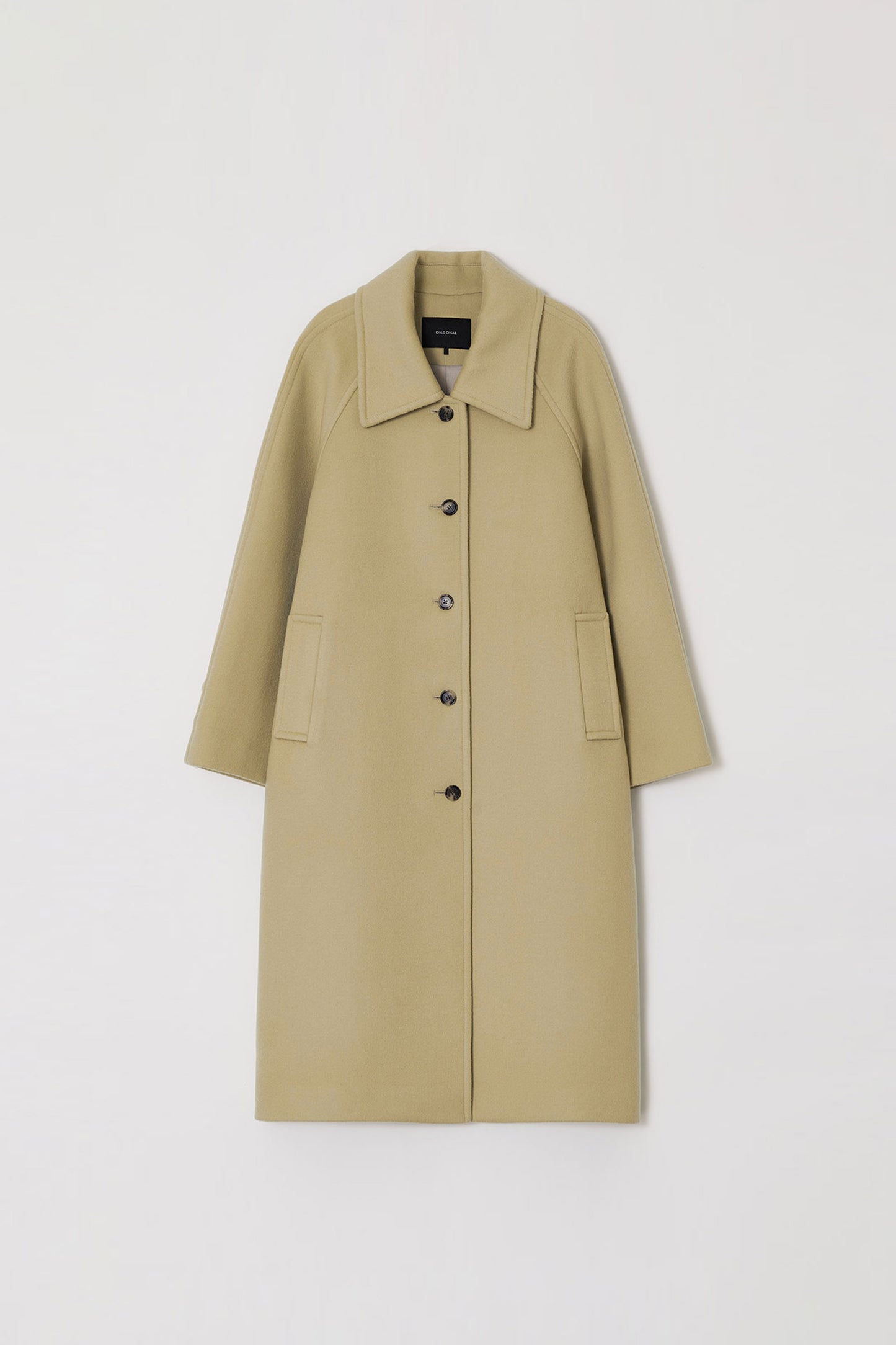 RELAXED BALMACAAN COAT CREAM