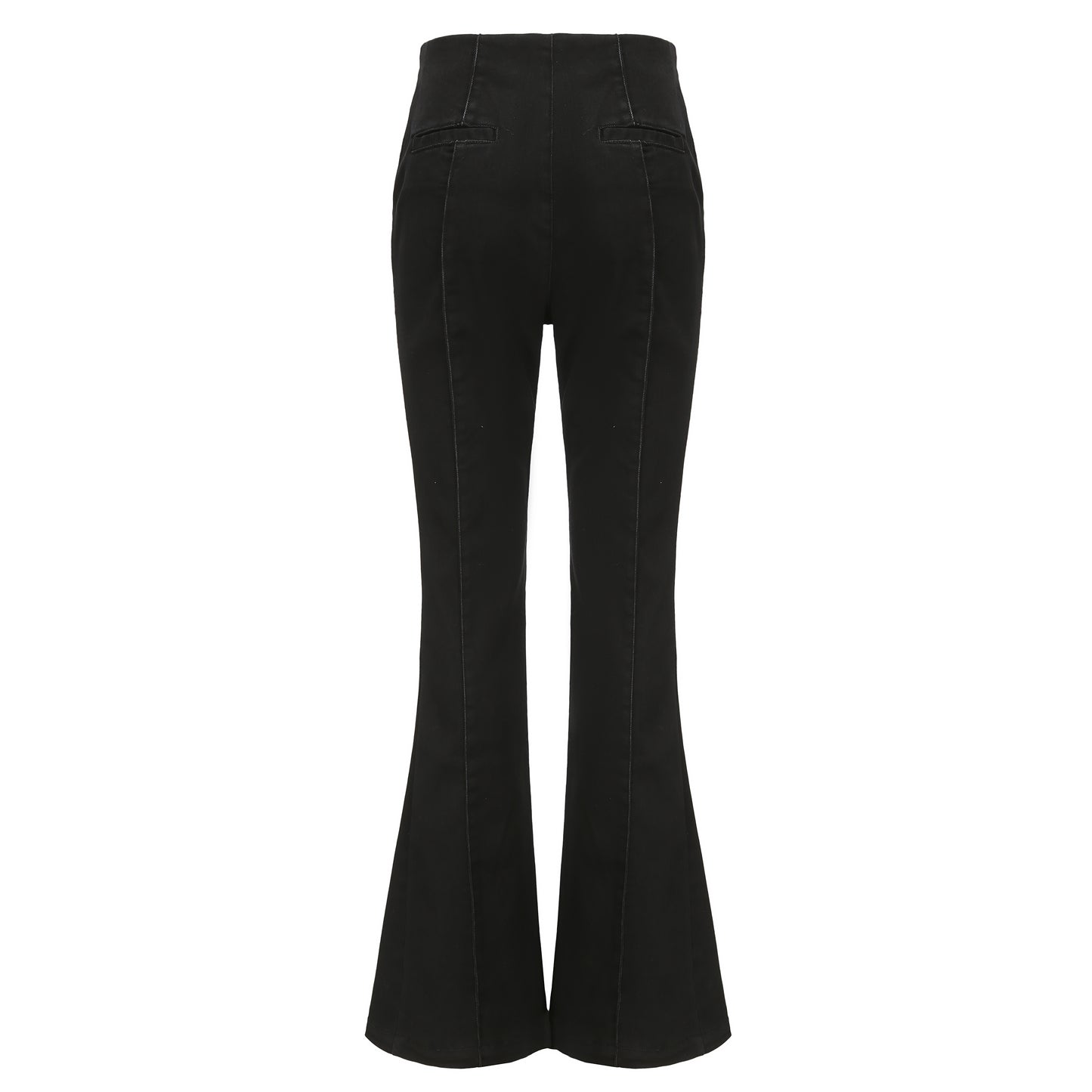 Two Tone Skinny Micro Flared Jeans