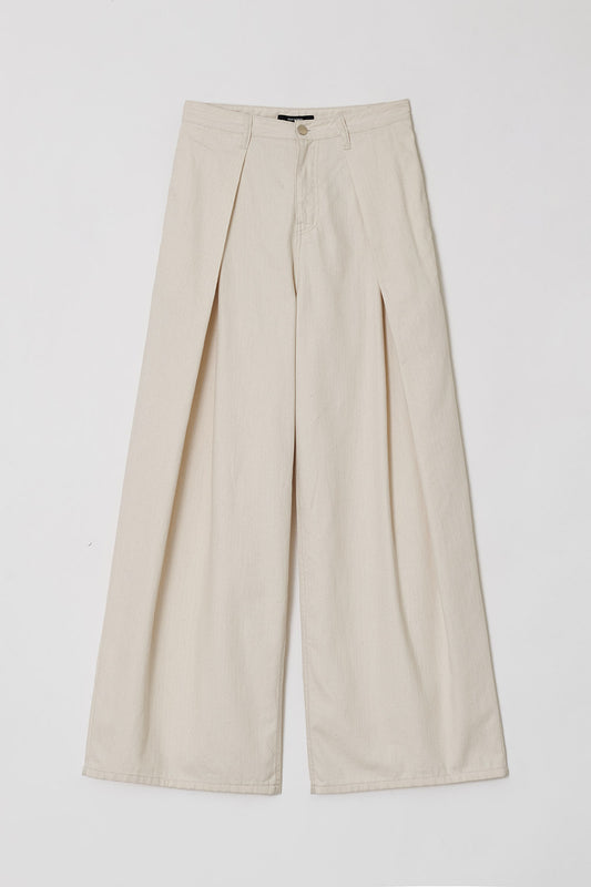 RELAXED WIDE DENIM PANTS