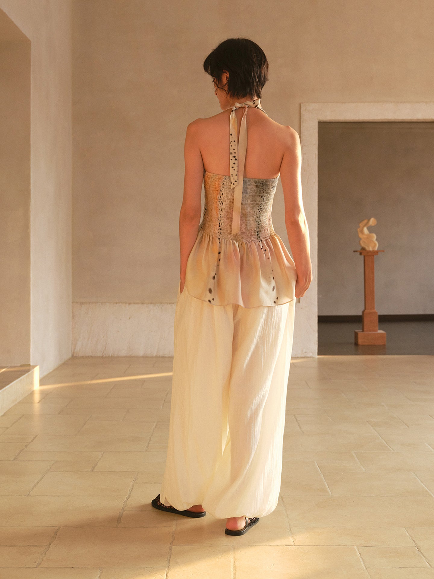 Ivory Balloon Trousers