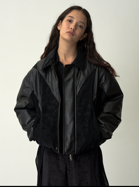 dollhaus-lether-flight-puffer-jacket-black