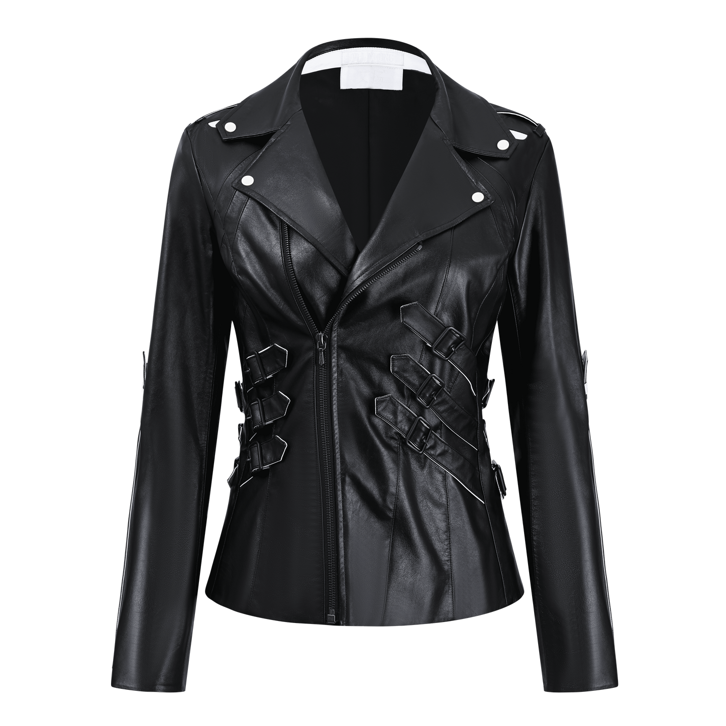 Human Skeleton Leather Jacket