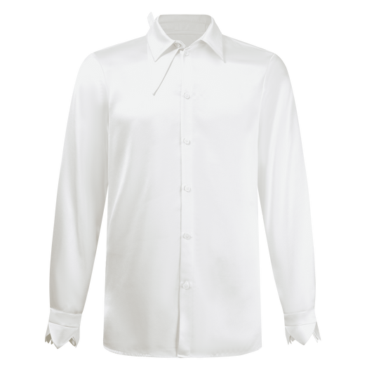 Crown-cuff Men's Shirt White