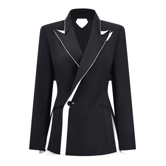 Origami Notched Lapel Women's suit