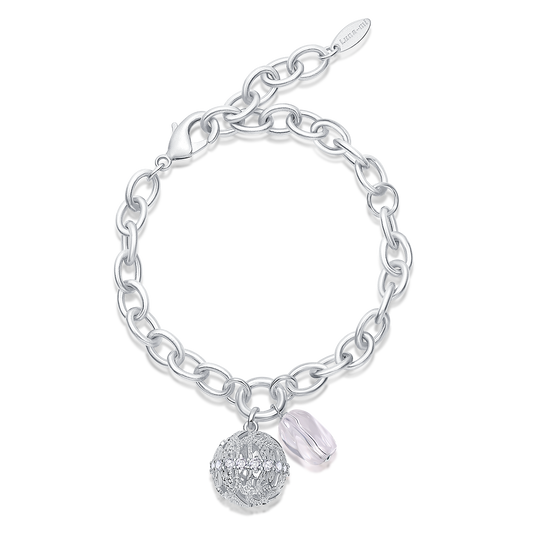 Dense-Pattern Vine Bracelet · Ethereal Void (Silver)