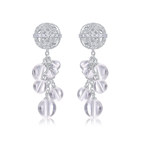 Floating Light Drop Earrings · Ethereal Void (Small)
