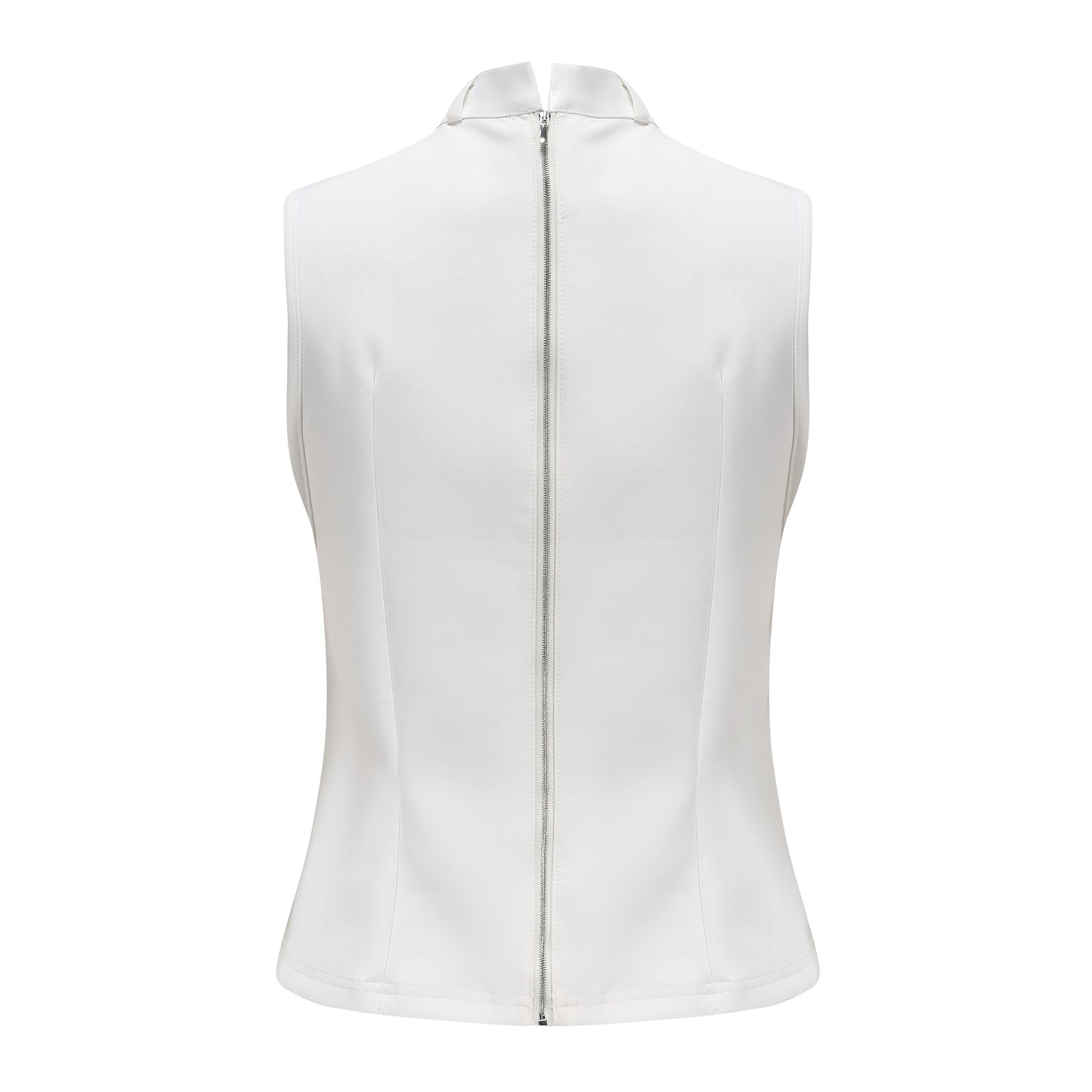 White Embroidered See-Through Tank Top