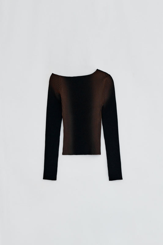 ONE OFF SHOULDER SPRAY KNIT