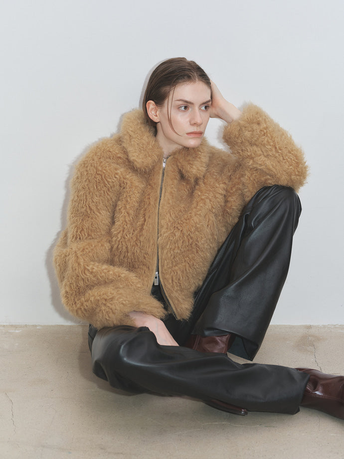 CROPPED FUR BLOUSON