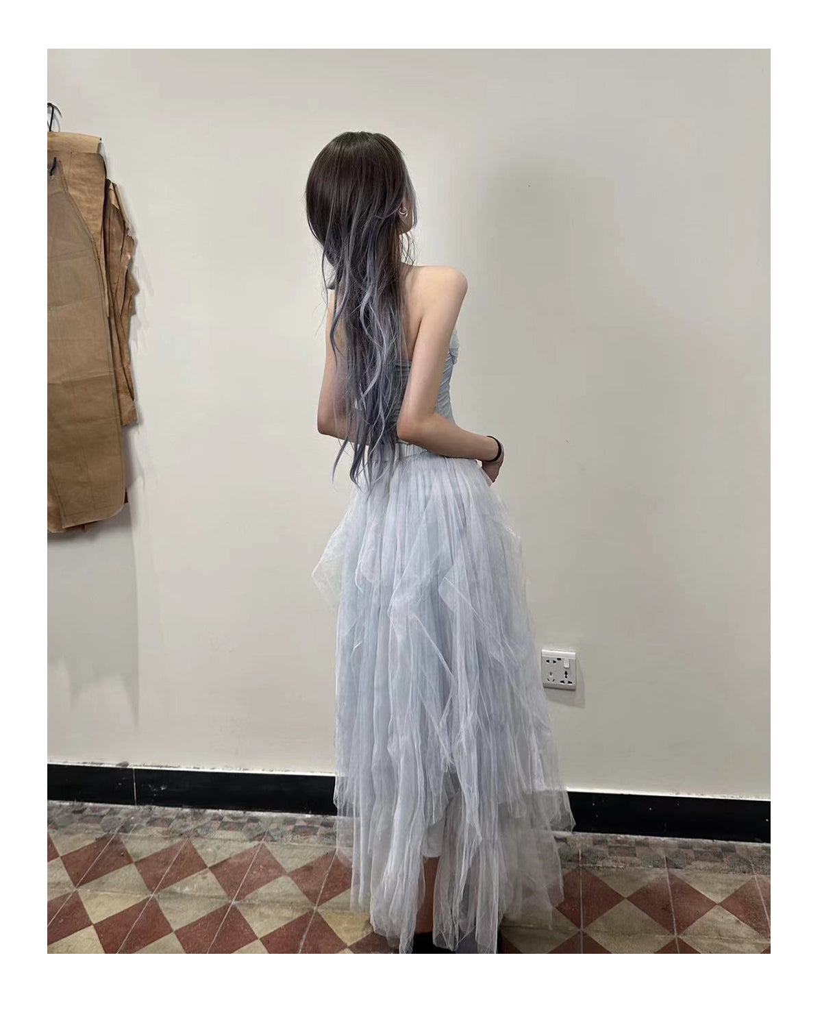 Anna Tulle Skirt- blue