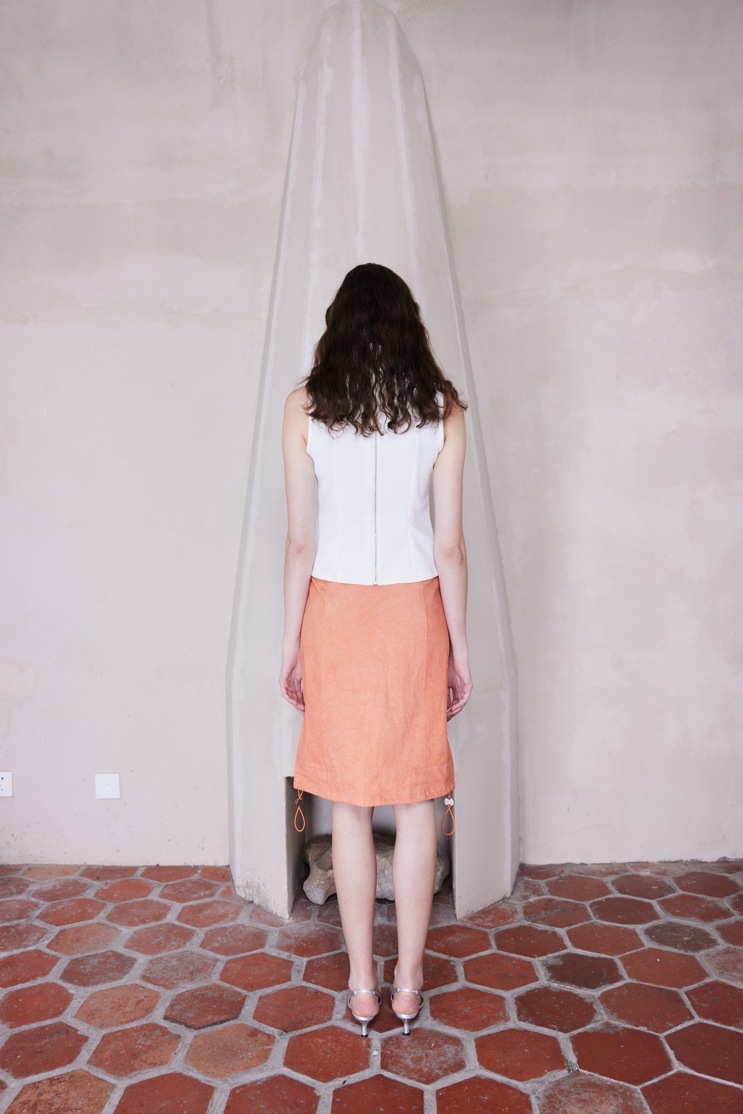 Fake Choker Hollowed-out Top