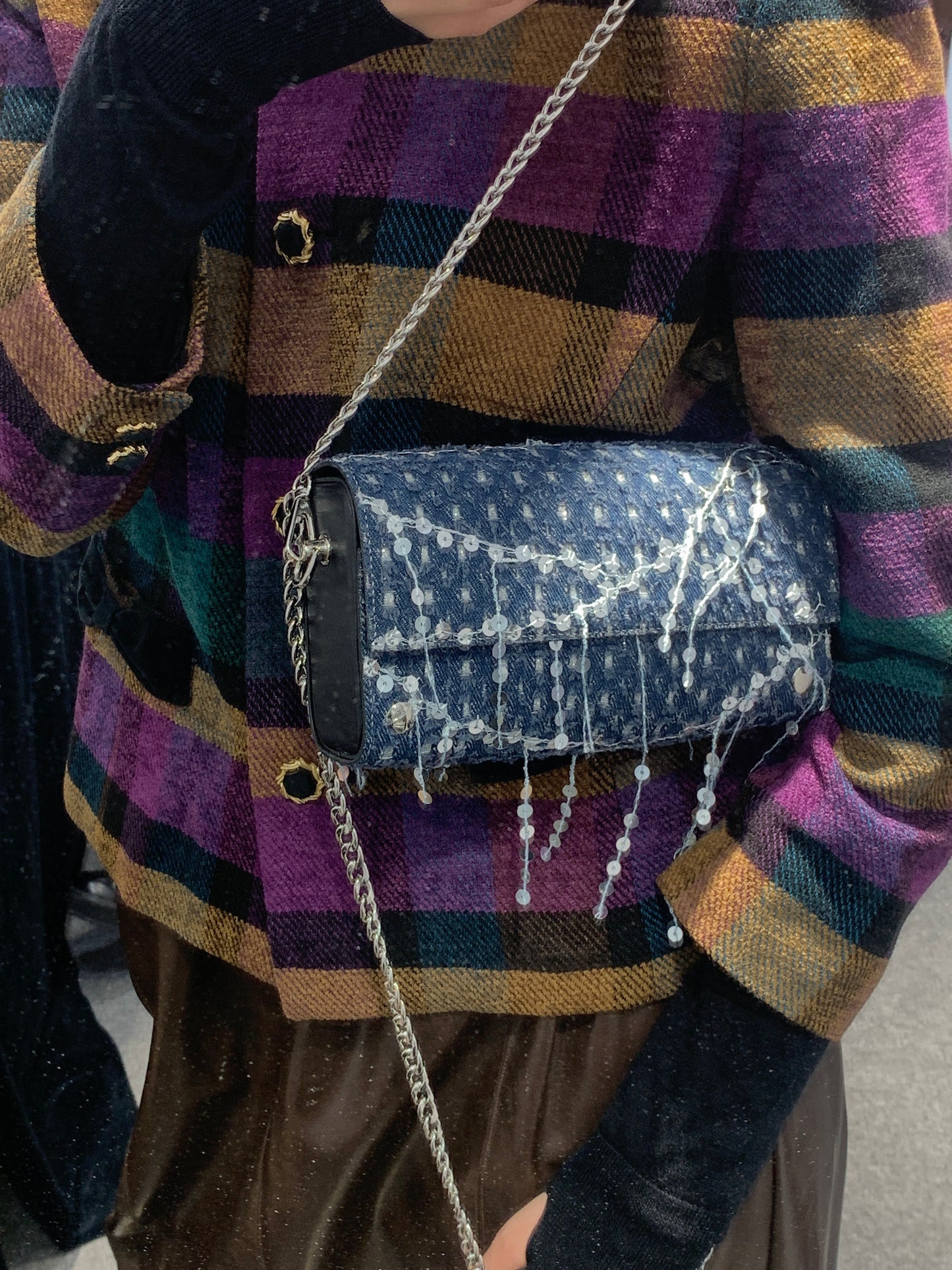 KALEIDOSCOPE BAG ( 3-In-1 Set ) Glitter Denim