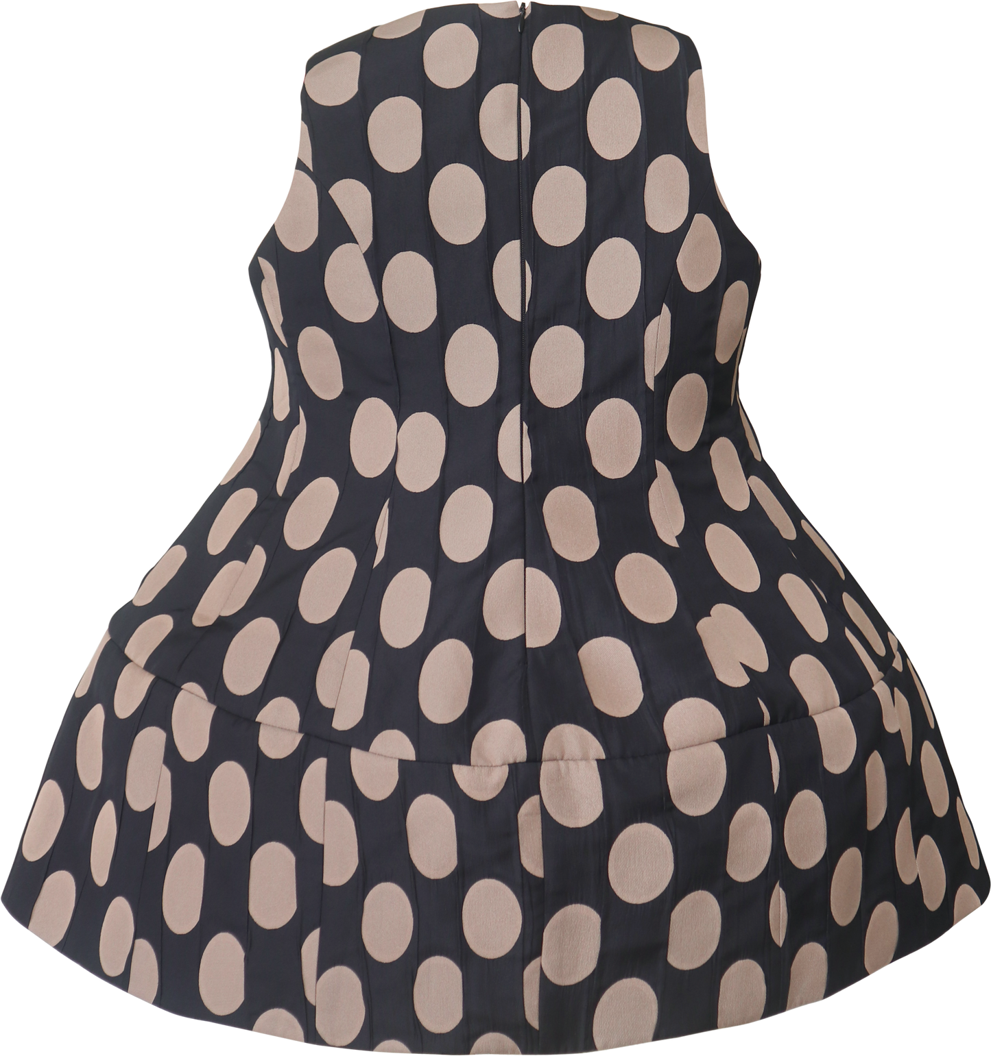 Polka Dot Brown And Black Vest