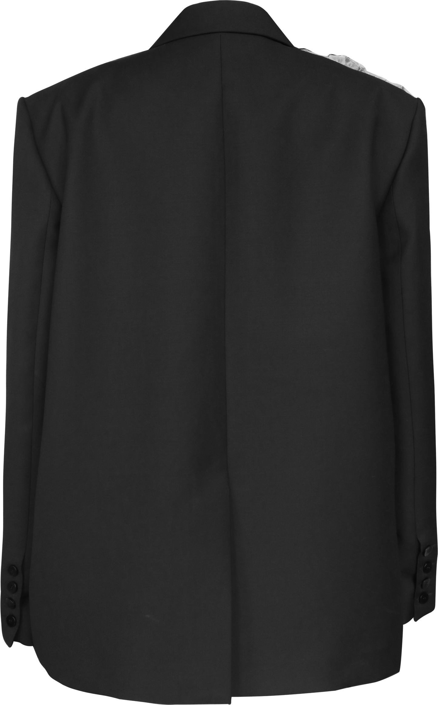 Spliced Black Suit Jacket