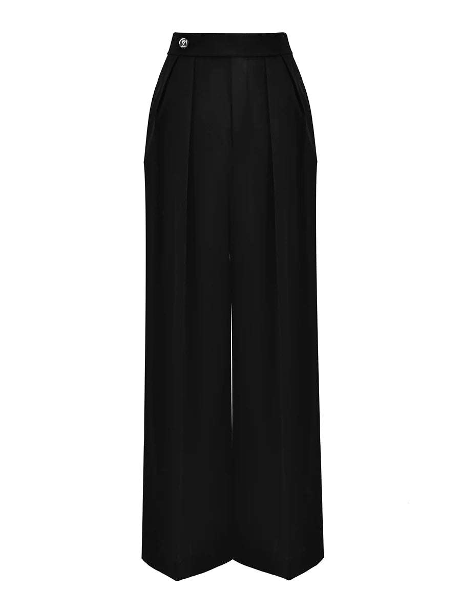 HIGH WAIST WIDE-LEG PANTS