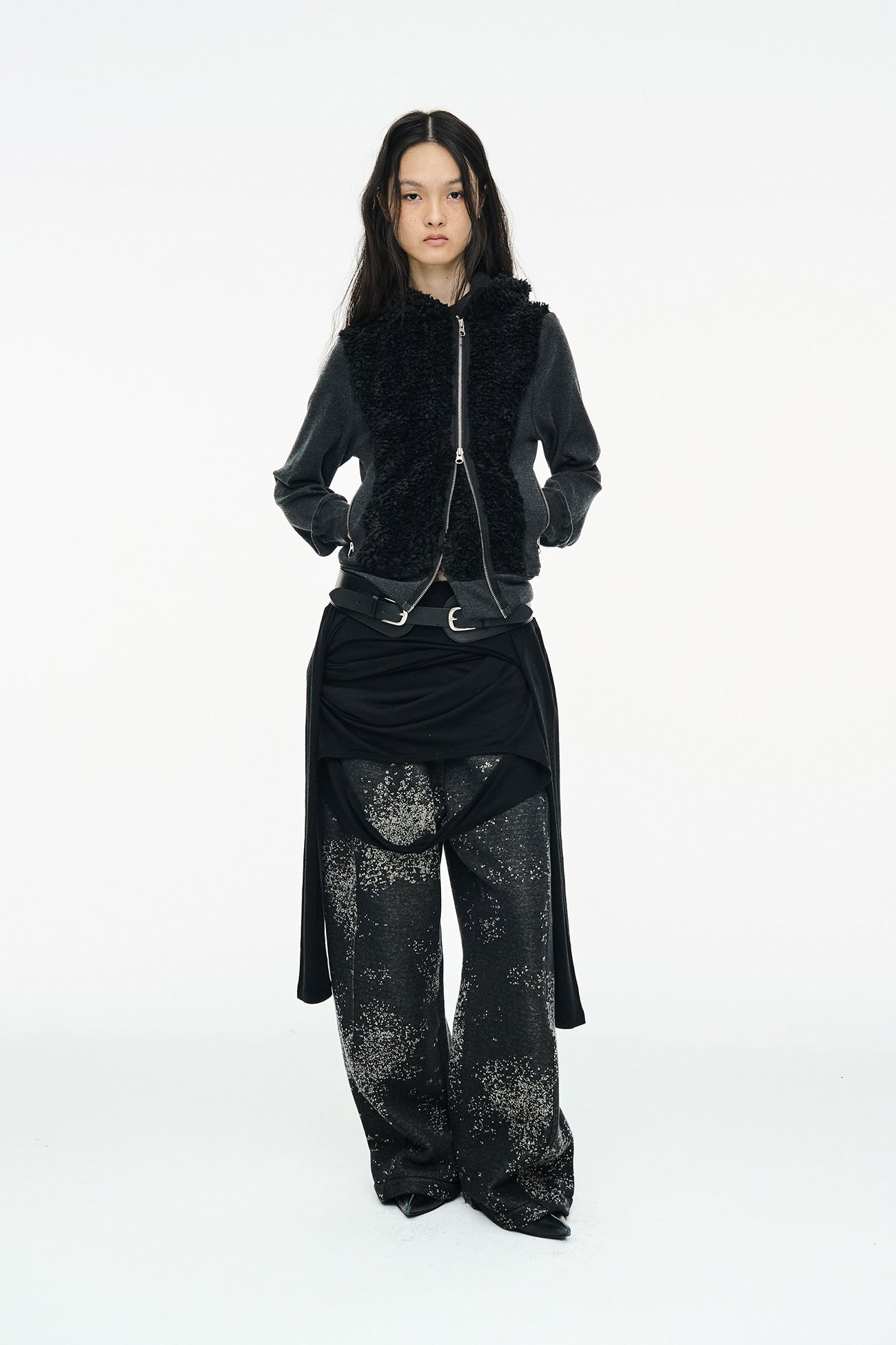 SNOW WIDE PANTS / BLACK