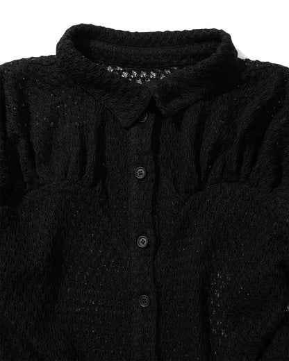 Knit Ruched Shirt, Silence