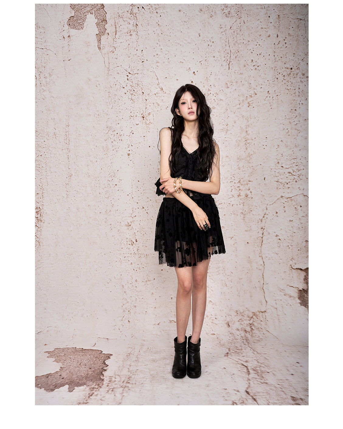 Snowflake Bloom Shorts Black