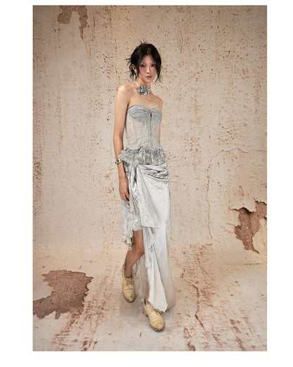 Magic Words Asymmetric Bodycon Skirt