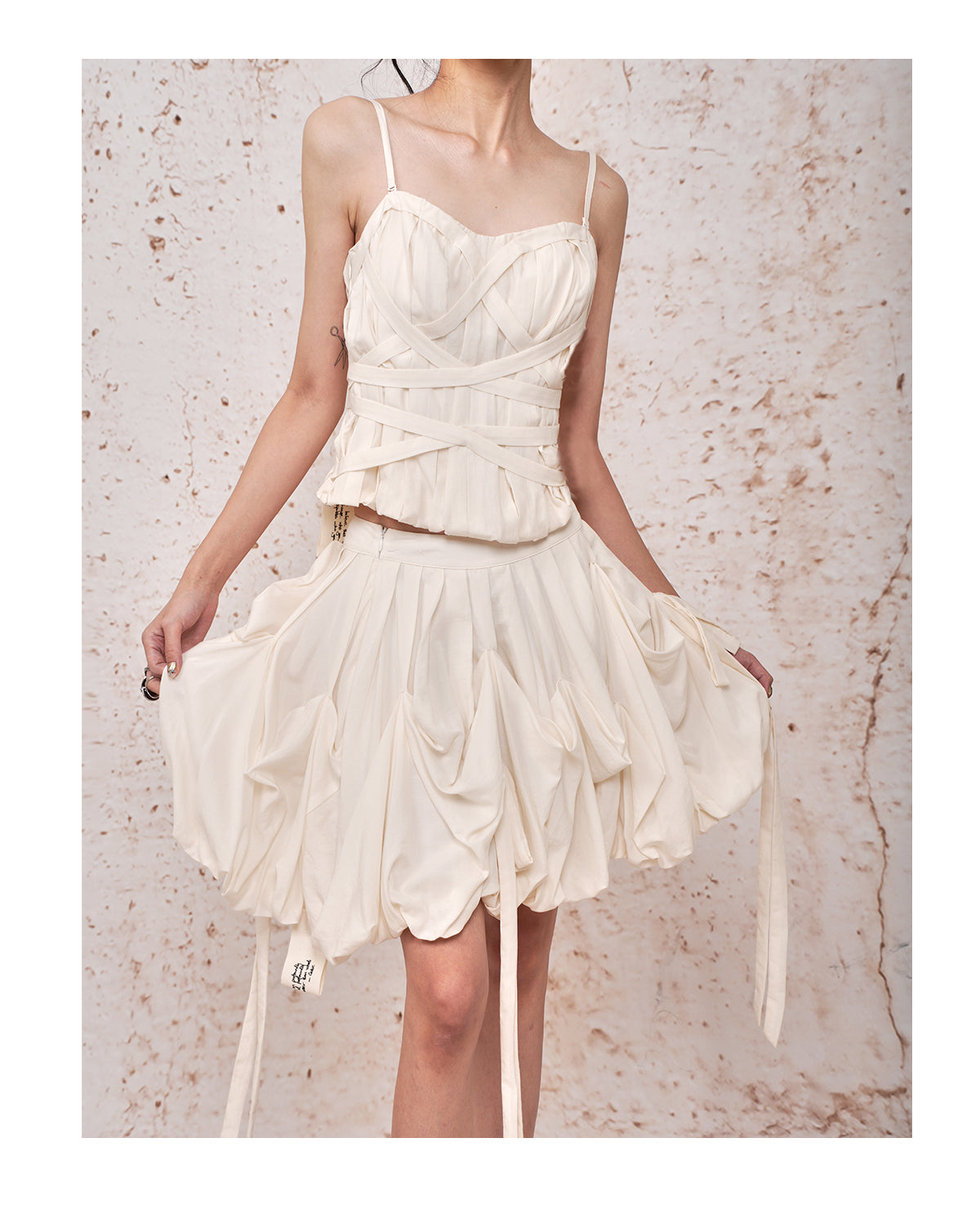 Elf Mini Skirt White