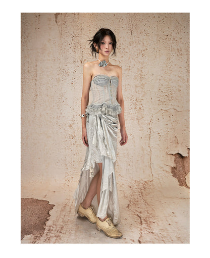 Magic Words Asymmetric Bodycon Skirt