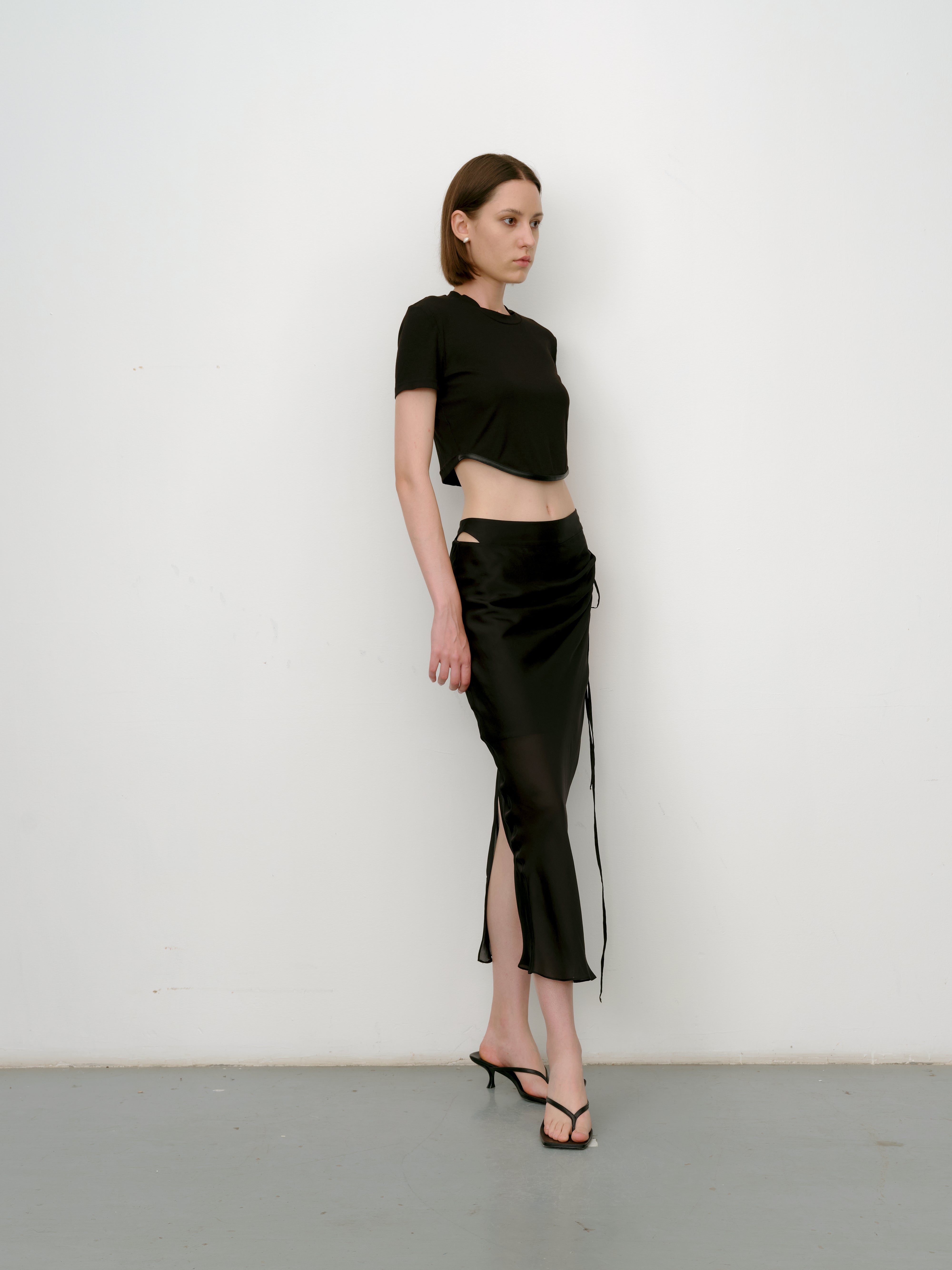 BELLA Silk Ruched Skirt – LuMa Porter