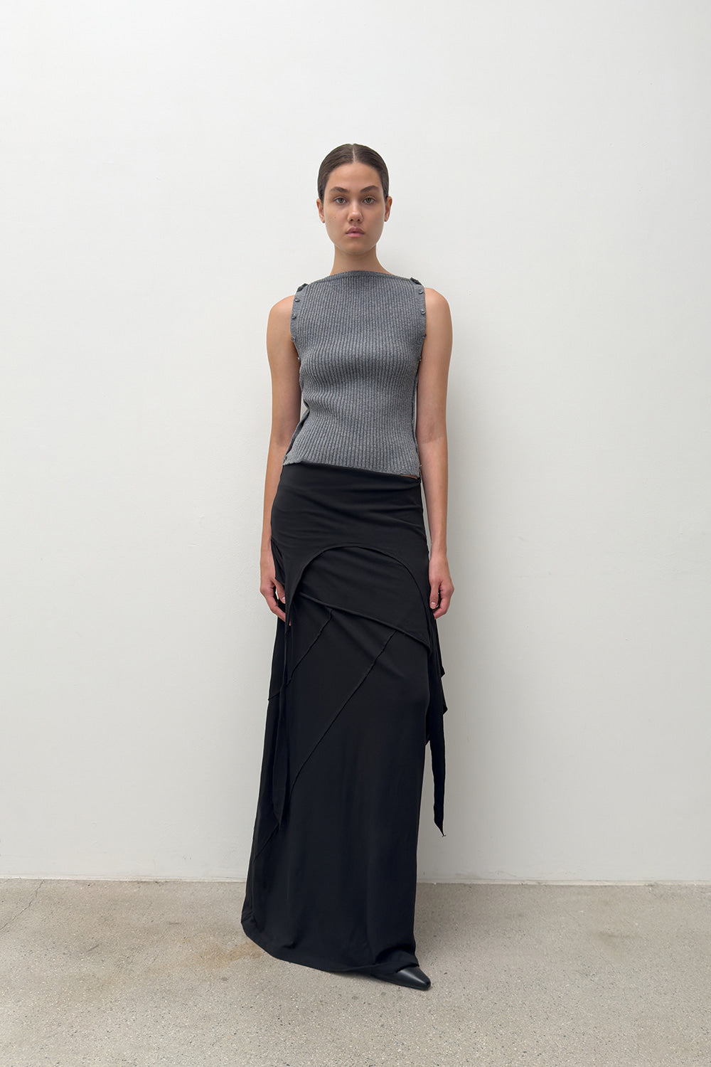 TWO WAY BUTTON TUBE TOP/SKIRT