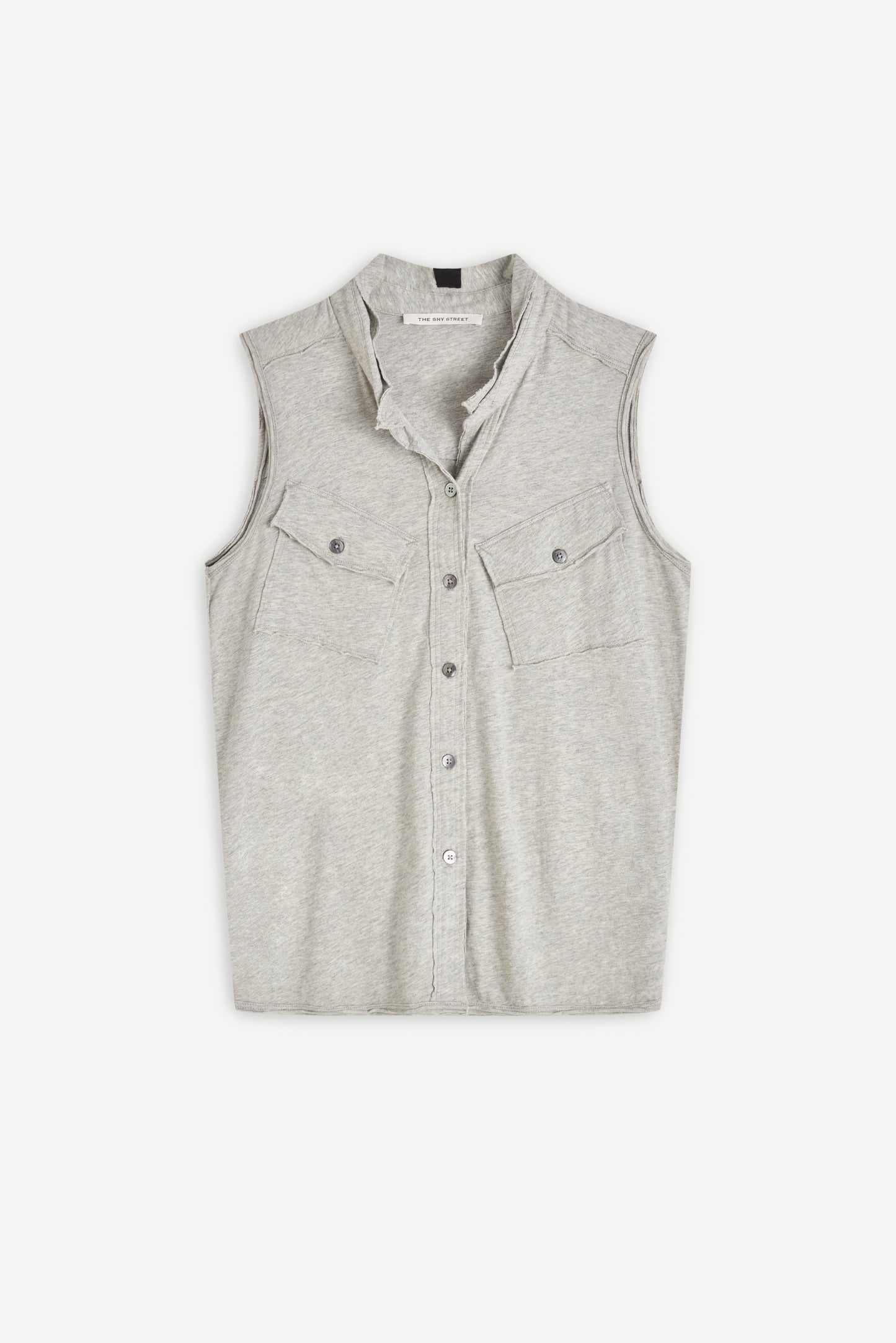 Knitted Shirt-Style Tank
