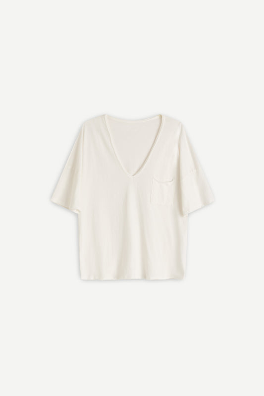 The Essential Deep V-Neck Tee