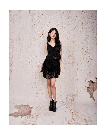 Snowflake Bloom Shorts Black
