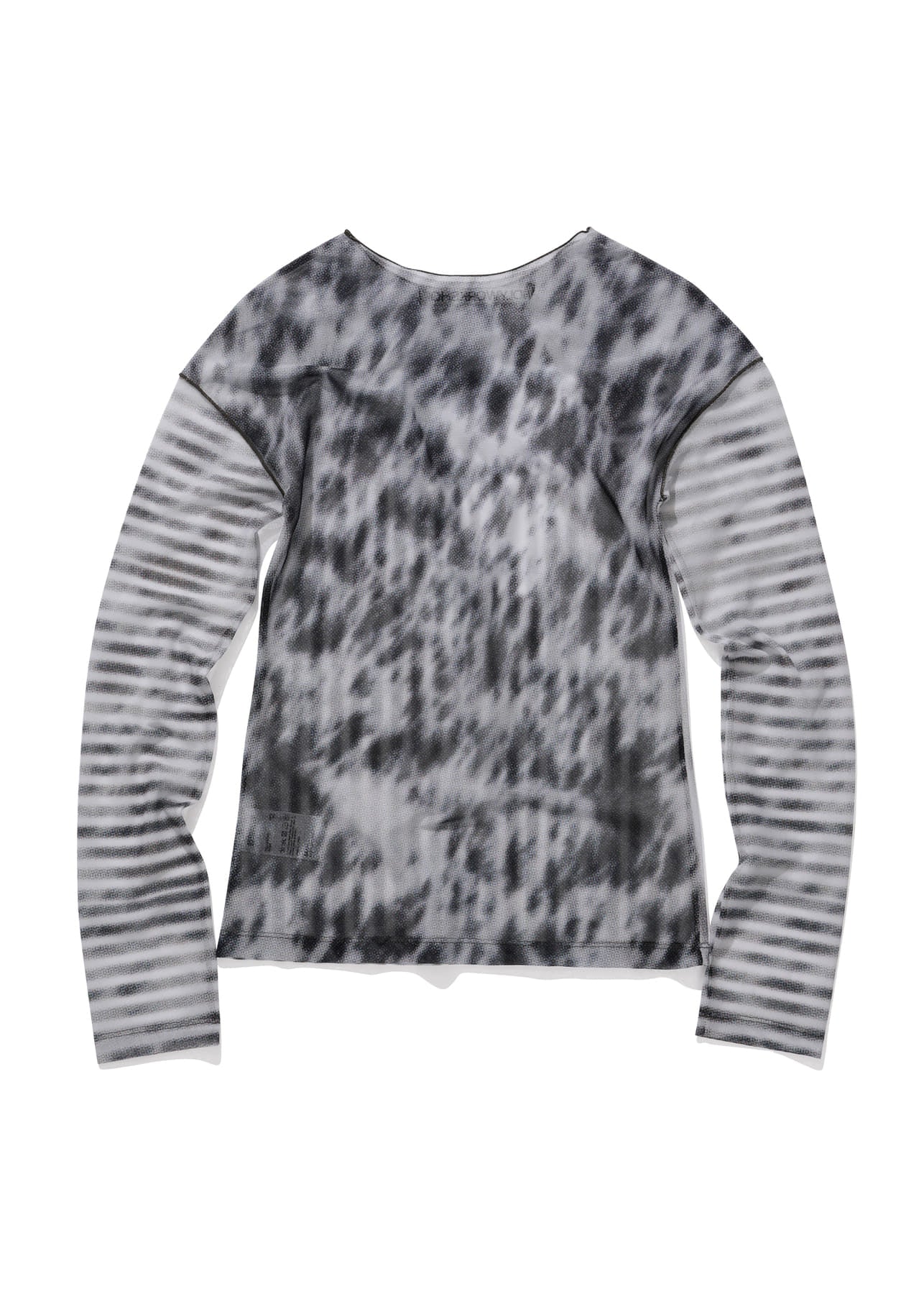 Cowhide Stripe Mesh Tee