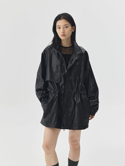 Adjustable Waist Shining Finish Jacket