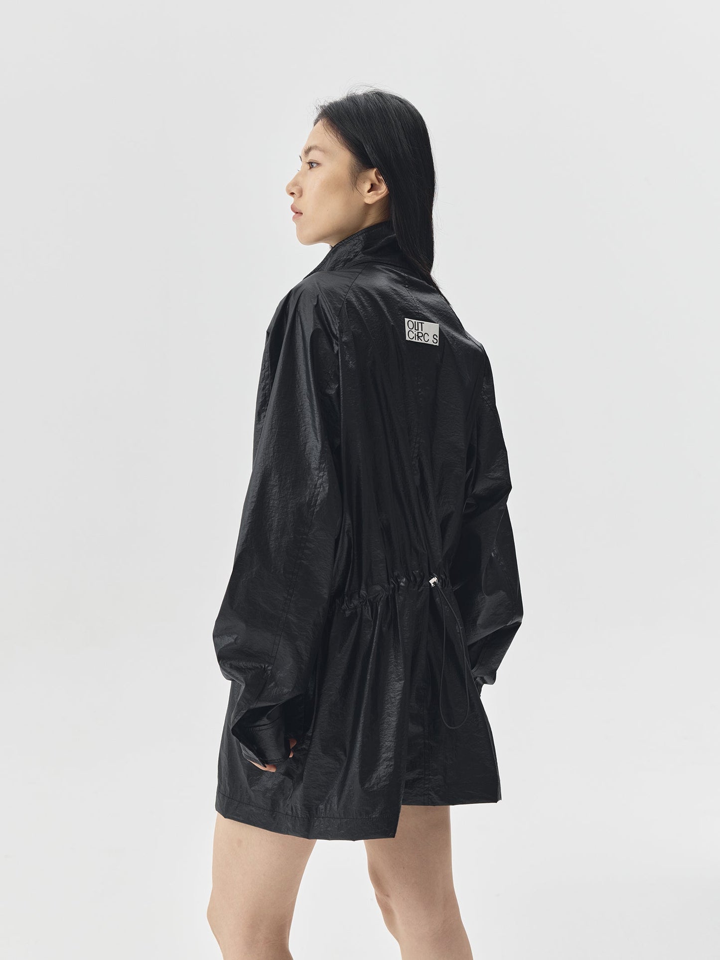 Adjustable Waist Shining Finish Jacket