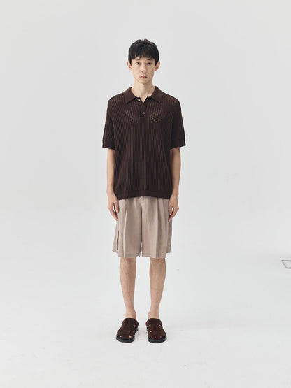 Knitted Polo Shirt